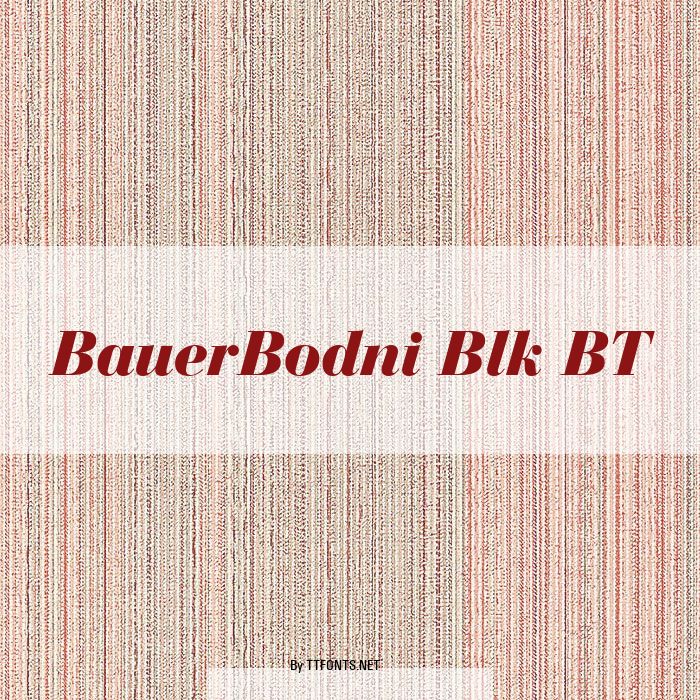 BauerBodni Blk BT example